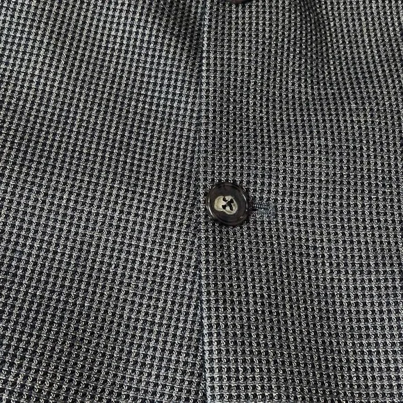 Joseph Abboud 42L Blazer‎ Neutral Tan/charcoal Silk Wool Premium Suit Jacket - Picture 13 of 15